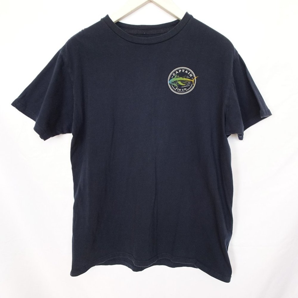 Captain Fin Co. Navy Fishing T-shirt